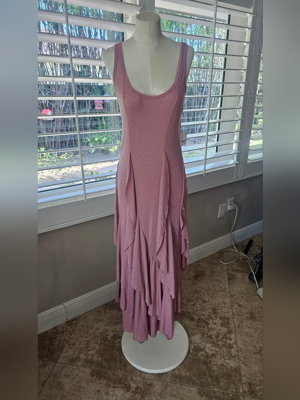 Free People Midi Dress S Pink
